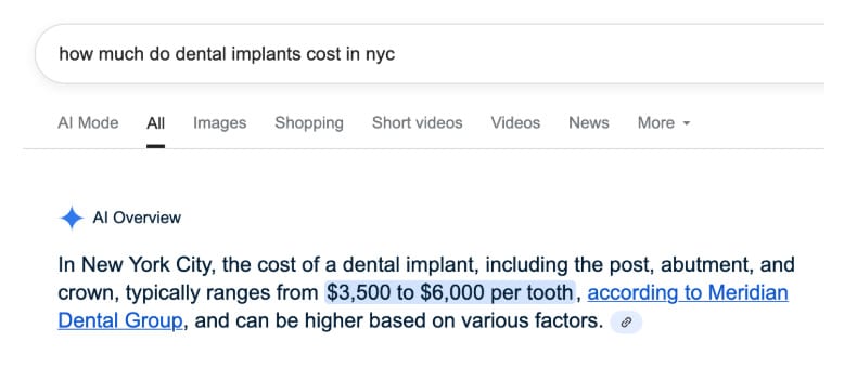 Ai blog search example 1